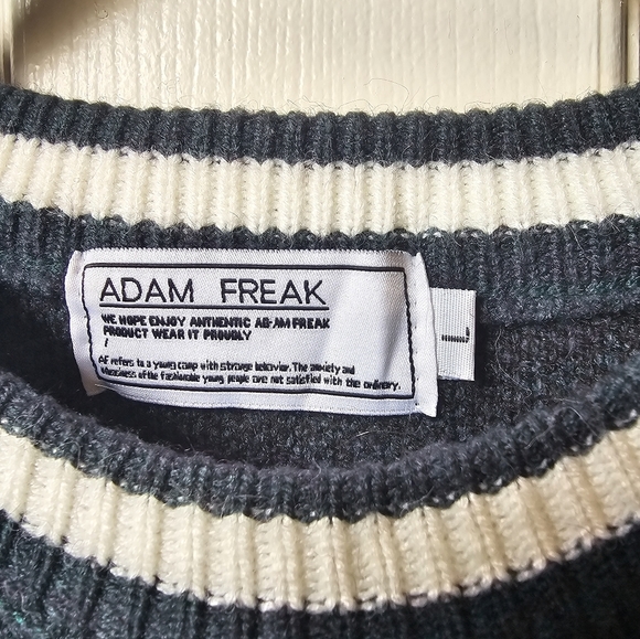 Adam Freak Seattle Sonics Sweater Mens Large Retro Sports Street Wear Knit Top - Picture 4 of 5